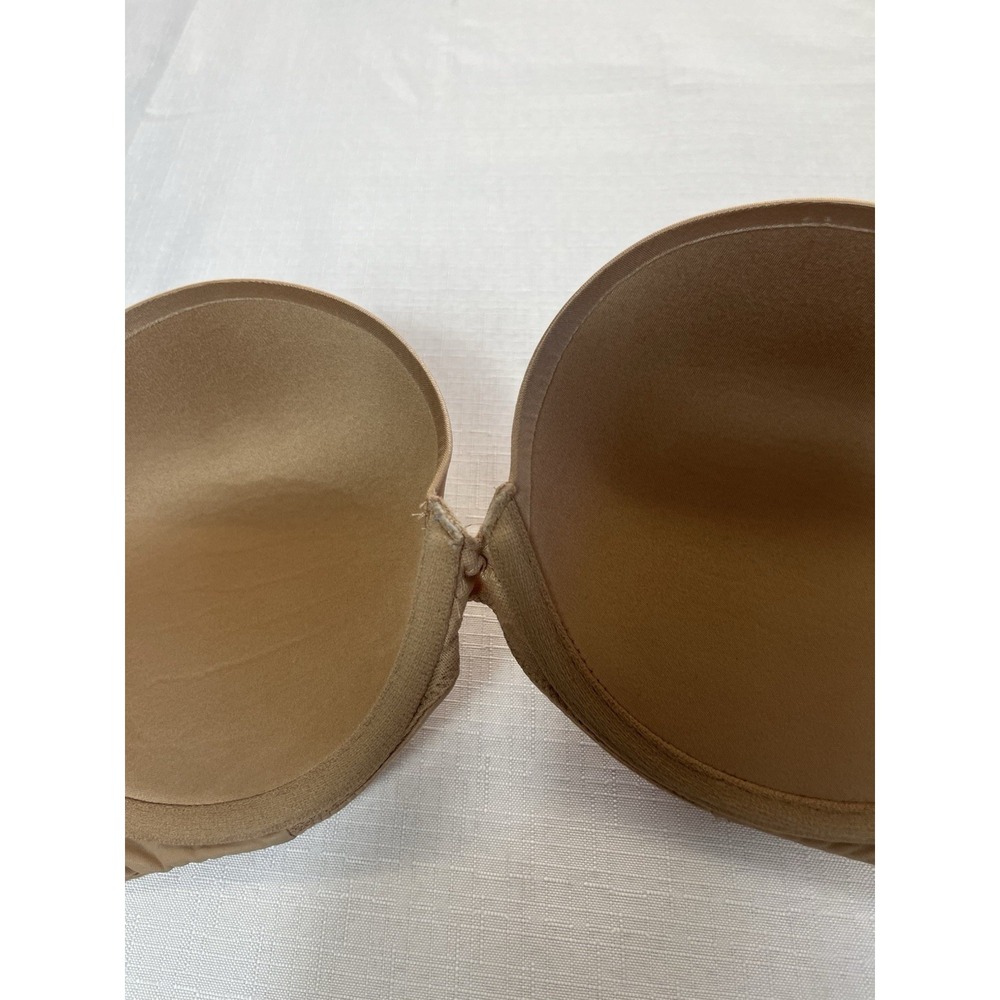 Victoria's Secret sz 34D Strapless Nude Bra w/ Non-Slip Sides Prom Bride Formal - Picture 6 of 8